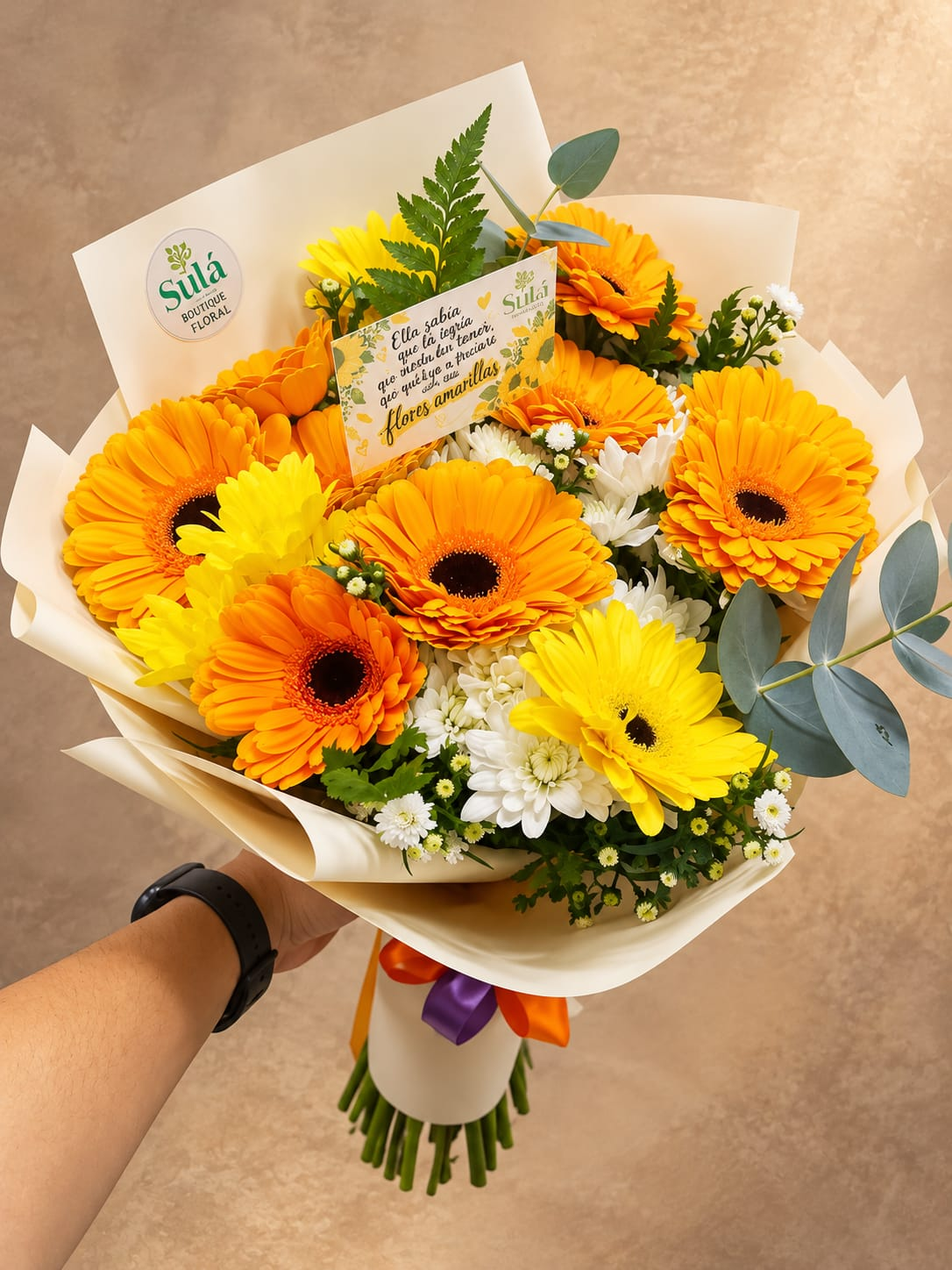Ramo de gerberas amarillas