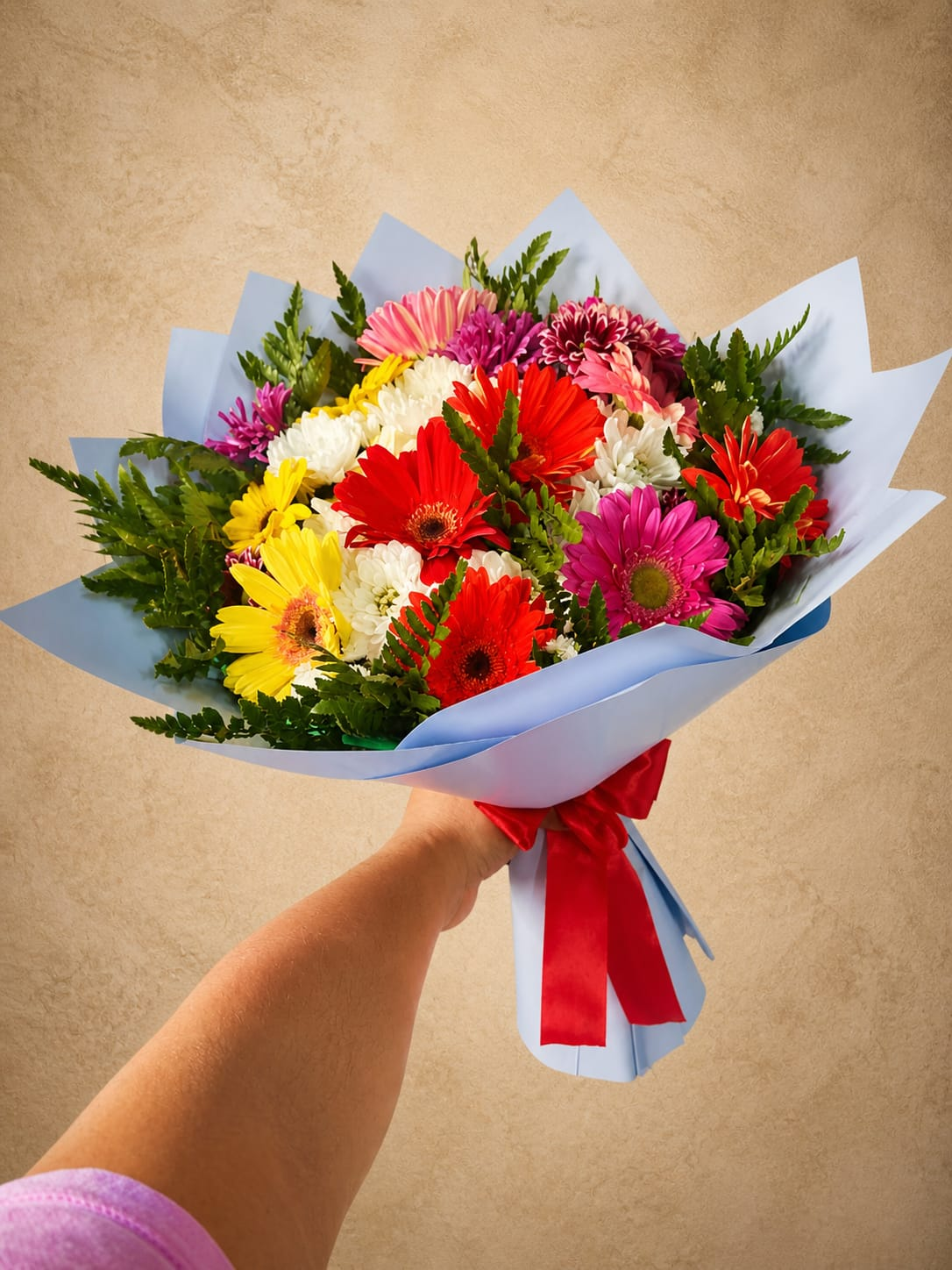 Ramo de gerberas multicolor
