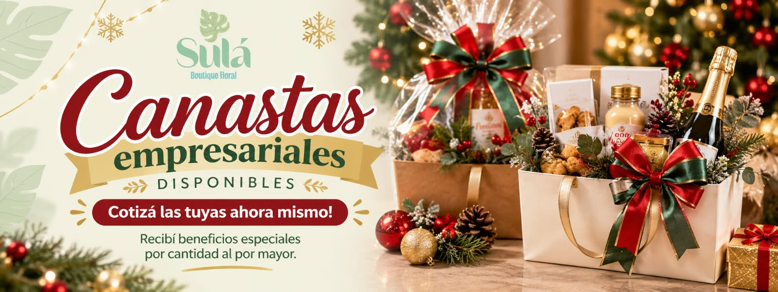 Canastas empresariales navideñas