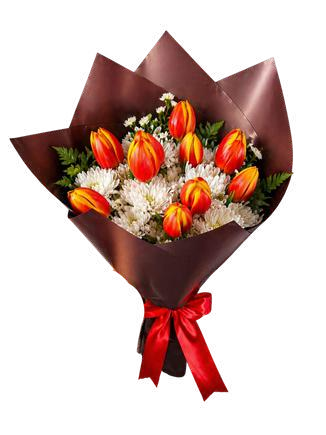 Ramo de 10 tulipanes