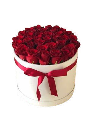 Box flat de rosas