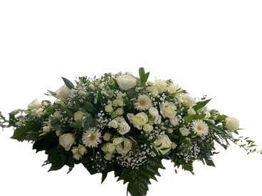 Tributo de flores blancas